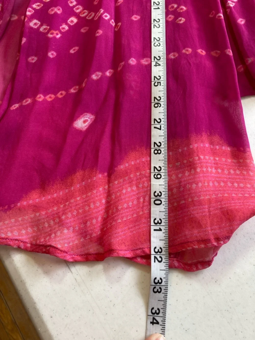 Soft Surroundings Pink to Magenta Ombre Open Kimono - Picture 9 of 9